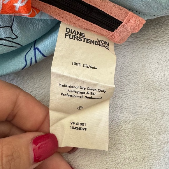 Diane Von Furstenberg Silk Fenelon Printed Bias Midi Dress - Picture 11 of 14